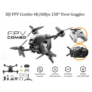 DJI FPV Combo 4K/60fps 150° View New FPV Goggles